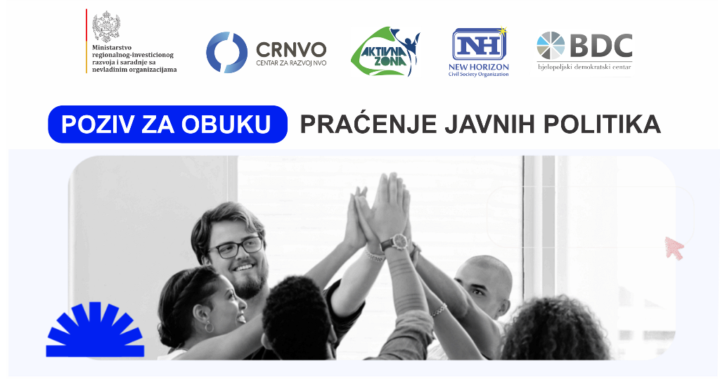 Obuka za NVO na temu “Praćenje javnih politika”