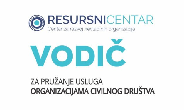 VODIČ ZA PRUŽANJE USLUGA ORGANIZACIJAMA CIVILNOG DRUŠTVA