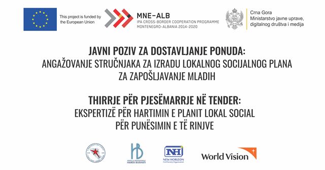 POZIV ZA ANGAŽOVANJE STRUČNJAKA ZA IZRADU LOKALNOG SOCIJALNOG PLANA  THIRRJE PËR EKSPERTIZË PËR HARTIMIN E PLANIT LOKAL SOCIAL