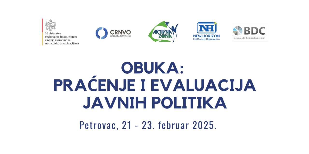 OBUKA: Praćenje i evaluacija javnih politika