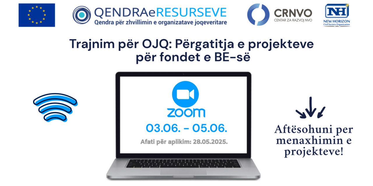 Trajnim për OJQ: Përgatitja e projekteve për fondet e BE-së