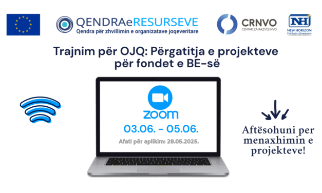 Trajnim për OJQ: Përgatitja e projekteve për fondet e BE-së