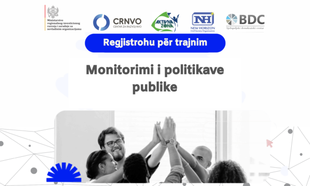 Thirrje për trajnim mbi temën monitorimi i politikave publike