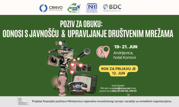 POZIV ZA OBUKU “ODNOSI S JAVNOŠĆU I UPRAVLJANJE DRUŠTVENIM MREŽAMA”