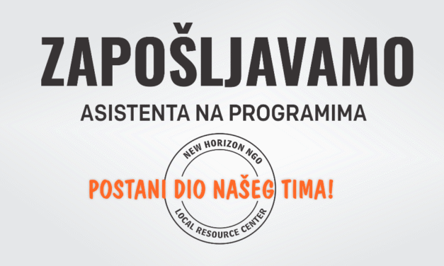 OGLAS ZA POSAO – ASISTENT NA PROGRAMIMA