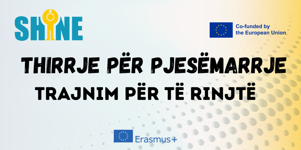 THIRRJE PËR PJESËMARRJE – TRAJNIM PËR TË RINJTË