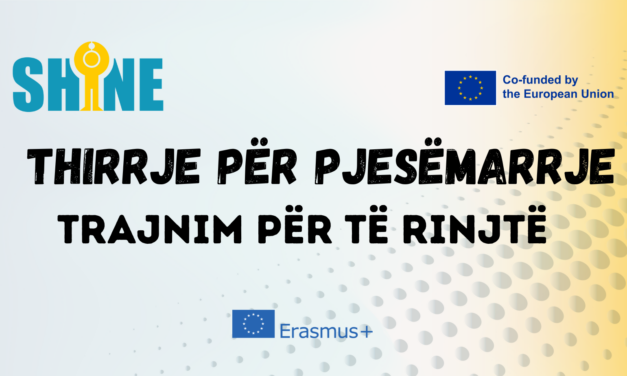 THIRRJE PËR PJESËMARRJE – TRAJNIM PËR TË RINJTË