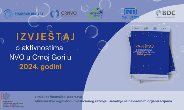 Izvještaj o aktivnostima NVO u Crnoj Gori 2024.